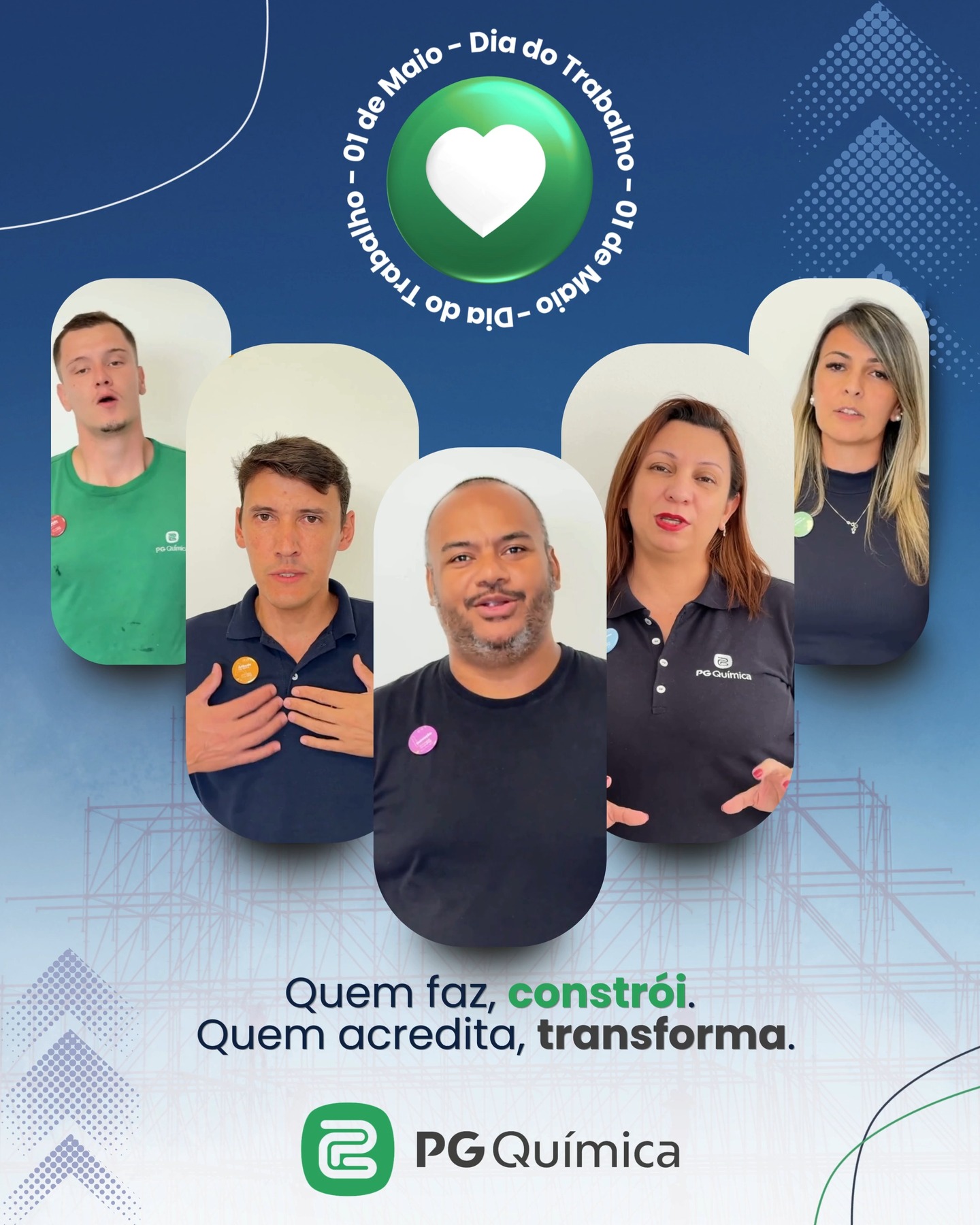 Hoje é dia de reconhecer quem faz tudo acontecer. Na PG Química, o trabalho vai além da execução — ele ganha significado nas atitudes, nas escolhas e nos valores vividos todos os dias. Paixão por servir. Atitude de dono. Inovação. Pessoas. Rentabilidade. Mais do que palavras, são práticas que constroem nossa história. Este é o nosso reconhecimento a cada colaborador que transforma o dia a dia em resultado, evolução e propósito. Feliz Dia do Trabalho. #DiaDoTrabalho #PGQuímica #Pessoas #Inovação #Propósito