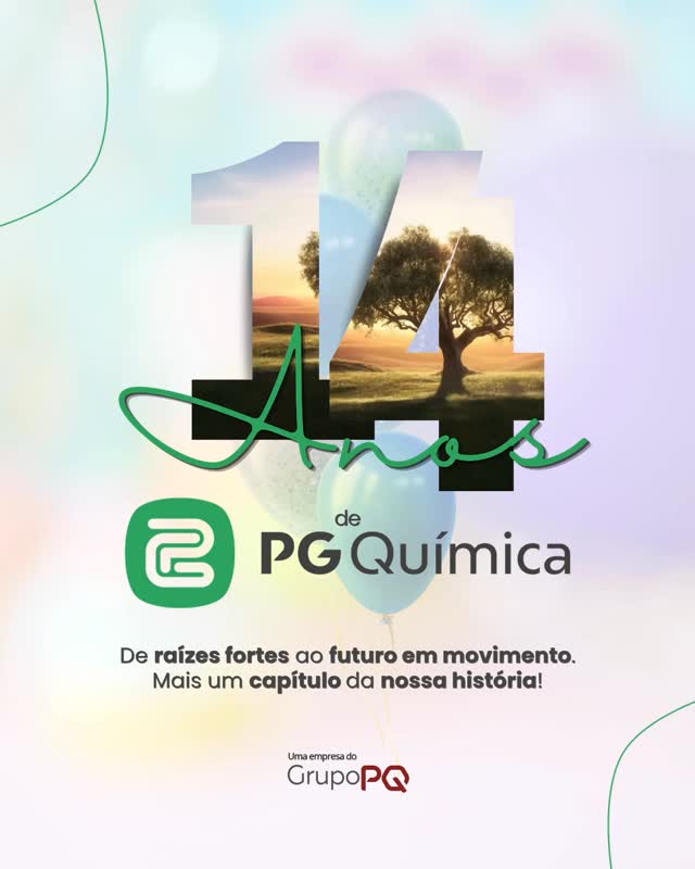 Abril é mais do que um mês para nós. É um marco em nossa história! Neste mês, celebramos o aniversário da PG Química — e reforçamos tudo o que nos trouxe até aqui e o que nos move adiante. Assim como uma árvore, crescemos a partir de raízes sólidas: pessoas, valores e confiança construída ao longo do tempo. E evoluímos como indústria: inovando, expandindo e transformando o futuro com responsabilidade. Seguimos crescendo, com propósito e direção! Encerramos abril registrando mais um capítulo da nossa história — porque o futuro continua sendo construído agora. #PGQuímica #Indústria #Inovação #Crescimento #Propósito